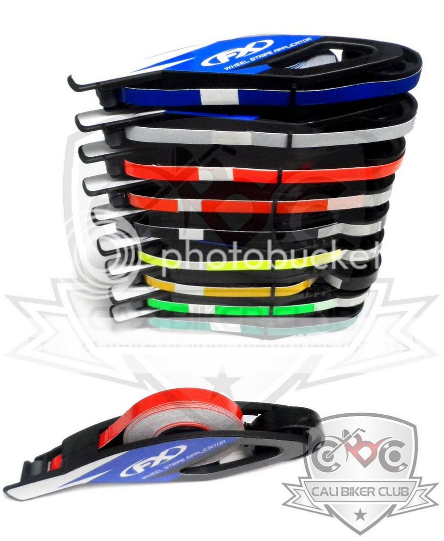 Motorcycle Reflective Rim Wheel Tape With EZ Applicator Stripes Strips